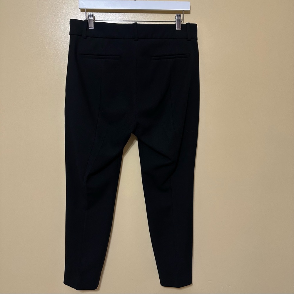 J. Crew Cameron Stretch Straight Leg Trouser Ankle Pants Women 10 Black - Picture 5 of 7